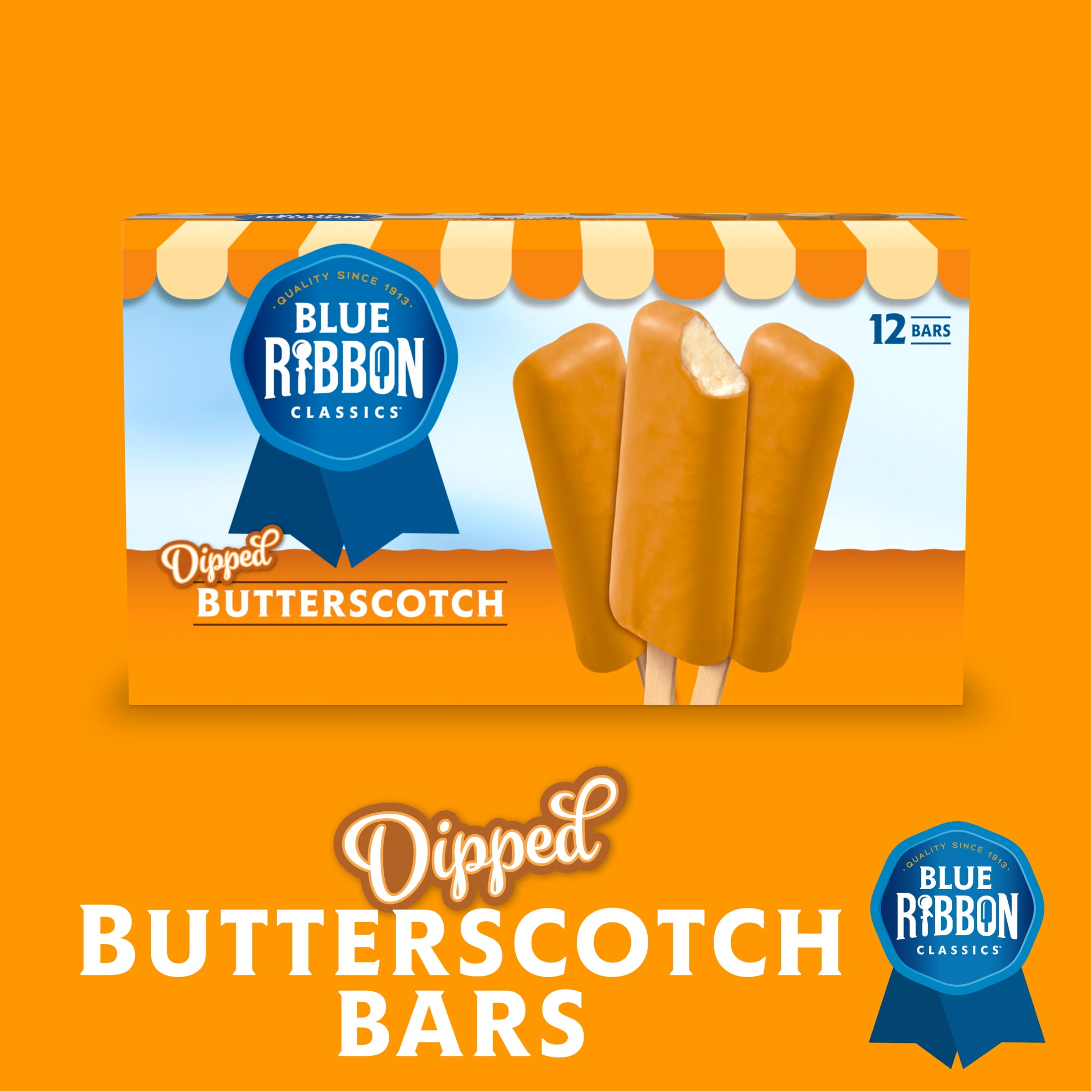 Blue Ribbon Classics Butterscotch Dipped Frozen Treat Bar, 12pk