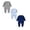 Set A, variant on 3-pack Baby Boys Clothes Girls Clothes Bodysuits Shoulder Button Long Sleeve Romper Jumpsuits for Unisex Age 0-3 Months, Set C