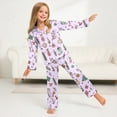 thumbnail image 6 of Gubotare Toddler Christmas Pajamas Boy Pajama Sets Long Sleeve Pattern Print Design Soft Comfy Sleepwear 2 Piece PJS 3T 4T (Light Purple,3-4 Years), 6 of 9