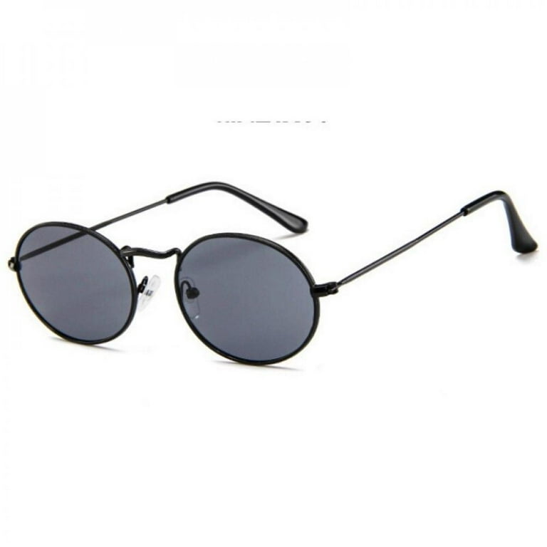 Metal frame store oval sunglasses