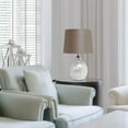 thumbnail image 2 of Simple Designs 1 Light Pearl Table Lamp with Fabric Shade, 2 of 5