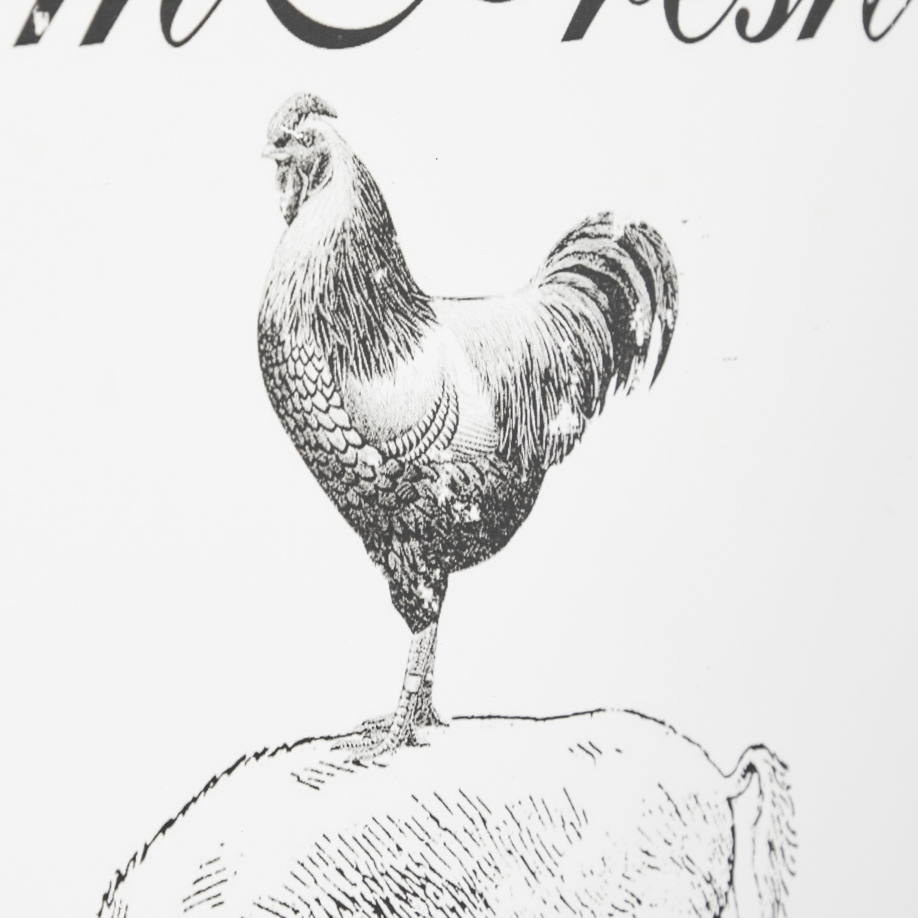 DecMode Indoor Black Metal Farmhouse Sign Wall Decor