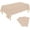 Beige, variant on Cterwk 2 Pack Plastic Tablecloths 54 x108 Inch Table Cover Rectangle Disposable Plastic Table Cloths for Birthday Weddings Party