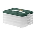 thumbnail image 2 of Storage Containers Plastic Cookie Containers Stackable Cookie Dumpling Storage Box Containers with Lids Airtight Leftover Storage Food Storage Meal Prep Food Containers Freezer Storage Lunch Storage, 2 of 7