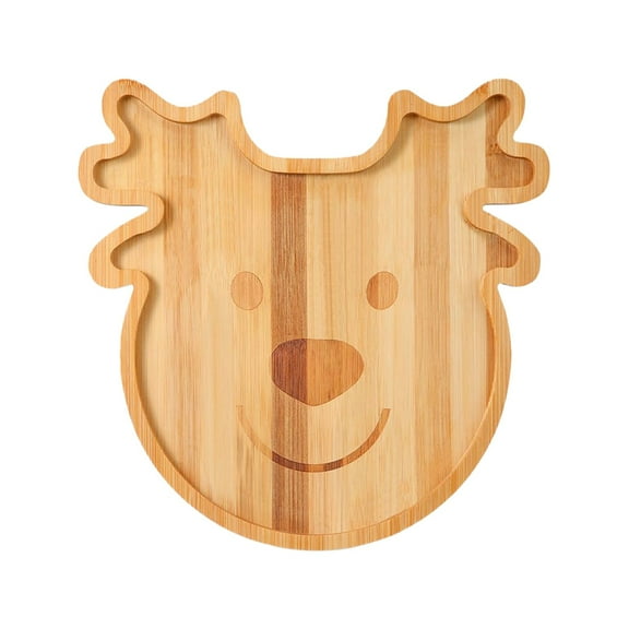 XKHHLH Santa Cookie Plate - 12-Inch Holiday Serving Platter for Christmas Eve, Holiday Dinners, Parties - Festive Christmas Dinnerware