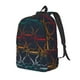 thumbnail image 1 of Disketp Cartoon Sharks Mochila de Lona Estampada, Mochila Escolar de Viaje Ligera para Estudiantes y Portátil-Small, 1 of 5