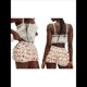 thumbnail image 3 of Mini Shorts con Volantes Florales para Mujer, Pantalones Bombachos con Volantes, Pantalones Abullonados. Rosa M, 3 of 7