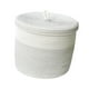 thumbnail image 5 of Cesta de ropa plegable, cesta decorativa de cuerda tejida, organizador de ropa versátil, cesto para ropa sucia para dormitorio, manta para ropa blanco, 5 of 9