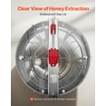 thumbnail image 6 of VEVOR Honey Extractor, 6 Frame Manual Honey Spinner with Transparent Lid, Stainless Steel Honeycomb Drum Spinner with Height Adjustable Stand, Honeycomb Extraction Centrifuge Equipment for Beekeeping, 6 of 9