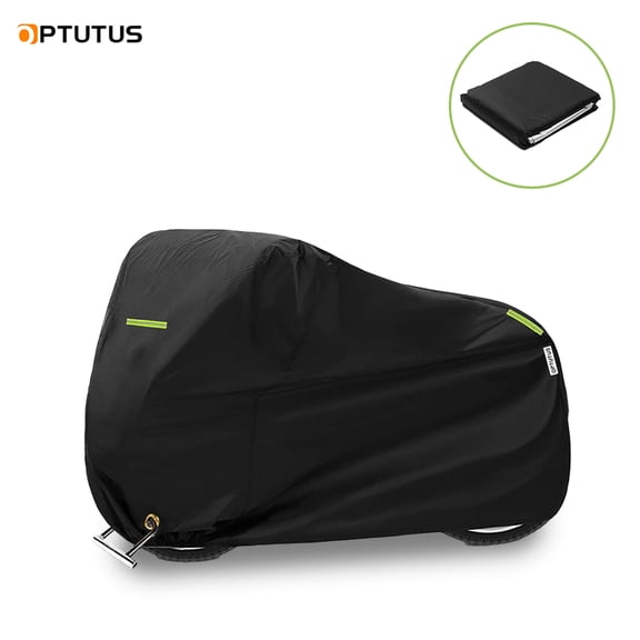 OPTUTUS 210D Oxford Motorcycle Cover All Season,Universal Weather Durable Quality Waterproof Sun Outdoor Protection Scooter Shelter Tear Proof Night Reflective-79 x 35 x 39 inch