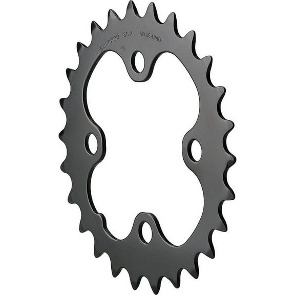 Shimano SLX M660/M665 9-Speed Chainring - Black Tooth Count: 26 Chainring BCD: 64