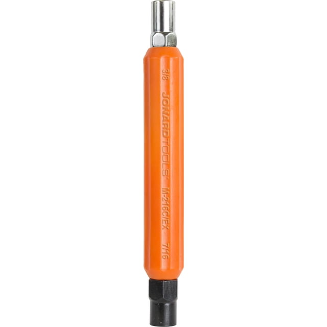 Jonard Tools M-216C/Ex Llave hexagonal resistente a impactos con dados hexagonales de 7/16"" y 3/8"" y mango ergonómico 1"" de diámetro 7"" de longitud exterior