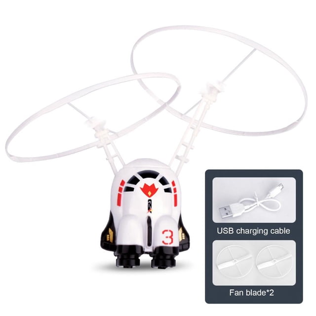 Flying Astronaut Robot Toys - Avión ligero de material ABS (nave espacial) JShteea libre de BPA