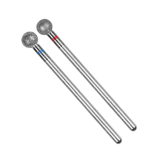 Osdhezcn 2 Pieces 5mm Sphere Nail Grinding Tool Nail Drill Bit Manicure Accesories for Salon and Home Use for Smooth Nail Finish