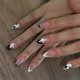 thumbnail image 2 of 24 Pcs Almond Shape Press On Nail French Tip Acrylic False Nail Glossy Artificial Nail Stars Stick on Nail for Party, 2 of 4