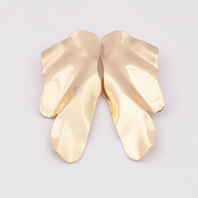 Pendientes geométricos de chapa de metal de moda, pendientes de lentejuelas de metal irregulares para mujer, fáciles de limpiar, cómodos de usar