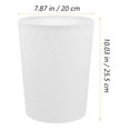 thumbnail image 2 of SOPOTUTU White Plastic Garbage Can for Home Use, Large Capacity, and Practical, 2-Pack Trash Bin Set, 2 of 8