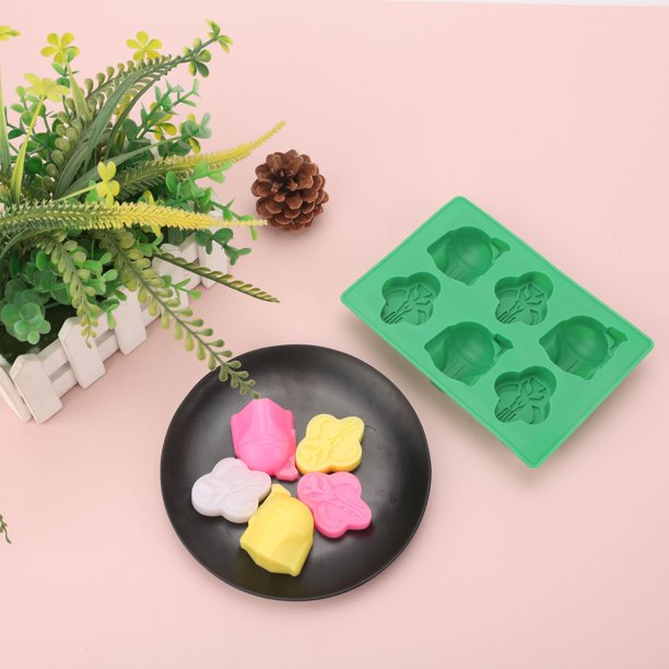 Juego de 8 piezas de moldes de silicona para tartas, moldes de silicona para chocolate helado con forma de estrella