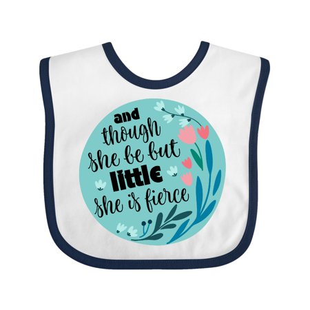 

Inktastic Shakespeare She Is Fierce Quote Gift Baby Girl Bib