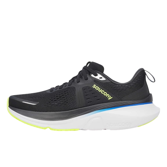 Saucony Men's Guide 18 Sneaker, Black/Lapis, 11