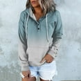 thumbnail image 2 of Vedolay Fall Tops for Women Hoodies for Women Oversized Sweatshirt Crew Neck Long Sleeve Casual Slit Sloucthy Pullover Top,Blue M, 2 of 4