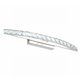 thumbnail image 1 of Espejo de cristal transparente simple con luz LED frontal, aplique de pared para baño, luz de espejo de acero inoxidable antivaho, 1 of 5