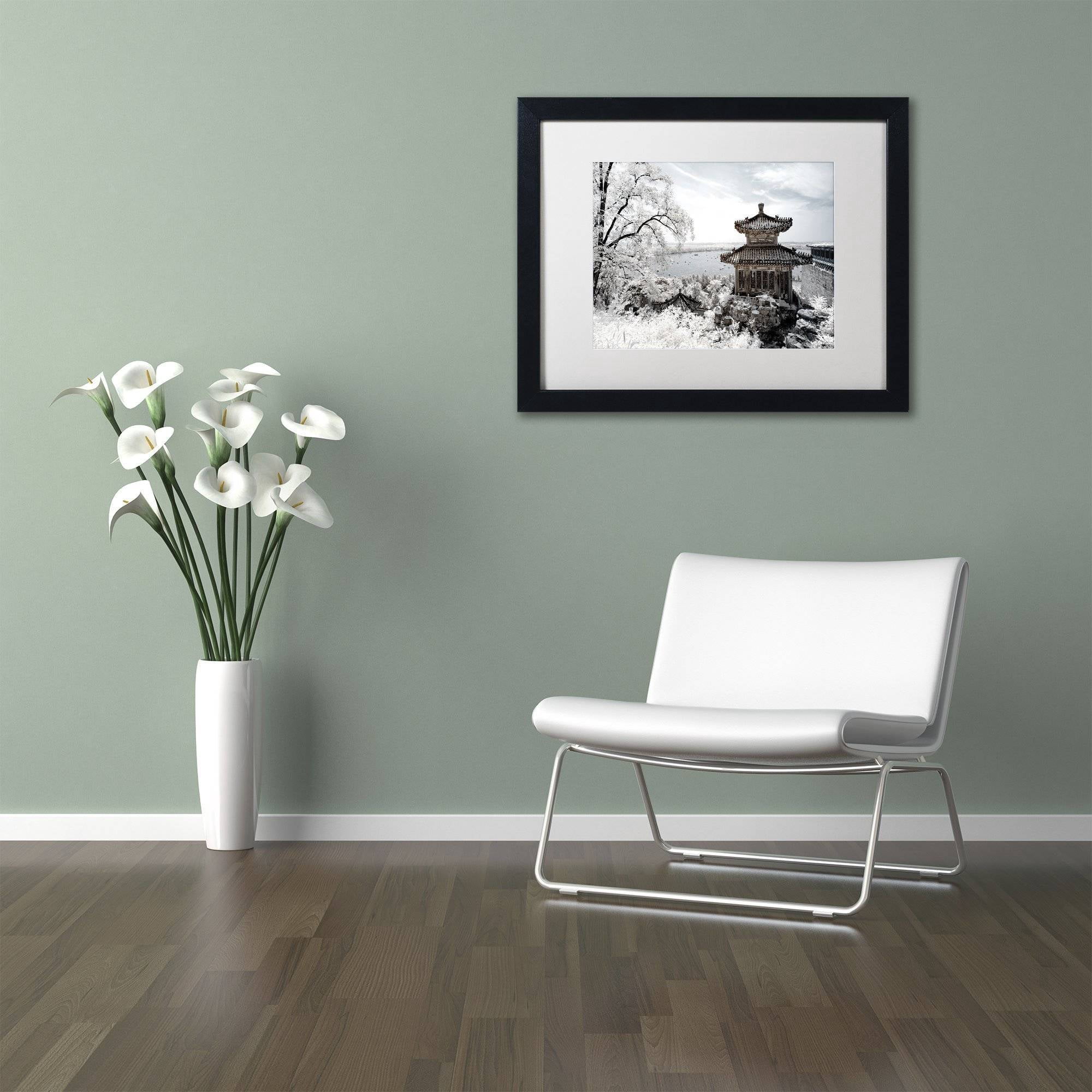 Trademark Fine Art "Silent Day" Canvas Art by Philippe Hugonnard, White Matte, Black Frame