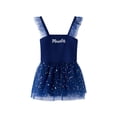 thumbnail image 3 of REDARER Girls One Piece Swimsuit with Tulle Skirt Ruffle Strap Sparkle Star Print Bathing Suit,9-10 Years, 3 of 7