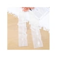 thumbnail image 6 of INSPIRE CHIC Women's Lace Floral Mesh Gloves Female Pearl Bowknot Polka point Wrist Fingerness Length Sleeves for Elegant Bridge Wedding Evening Party White8, 6 of 6