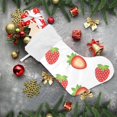 thumbnail image 6 of Coolnut Strawberry Christmas Stocking, Personalized Large Candy Stocking, Xmas Stockings Decoration Hanging Gift for Family Holiday Party Ornaments Decor Fireplace, 6 of 7