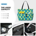 thumbnail image 2 of Wukai Ball Tennis Print Zipper Bag,large Beach Tote Bag,Waterproof Sandproof Bag,Grocery and Picnic Tote Travel Bag, 2 of 5