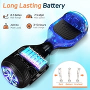 UNI-SUN Hoverboard, 6.5 Self Balancing Hoverboard with Bluetooth and LED Lights