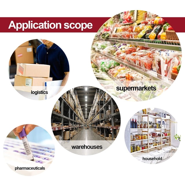 Etiquetas para alimentos congelados Etiquetas autoadhesivas con fecha Pegatinas para almacenar alimentos congelados