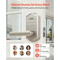 thumbnail image 2 of VEVOR Keyless Entry Door Lock with Handle, Electronic Lever Door Handle with Keypad, Customizable User Codes, Keyed Entry, Auto Lock, Anti-Peeking Password, Backlit Keypad, for Home, Satin Nickel, 2 of 9