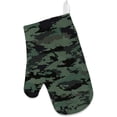 thumbnail image 2 of Polyester Insulation Kitchen Oven Mitts Potholder Apron 3Pcs Set Camouflage Pattern Non Slip Heat Resistant Gloves for Baking Cooking BBQ, 2 of 7