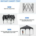 thumbnail image 6 of 10x10 Pop up Canopy Tent Portable Shade Outdoor Canopy with Carrying Bag and Height Adjustable, 6 of 7