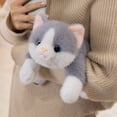 thumbnail image 4 of Soft Cuddly Kitten Plush Toy Fluffy Stuffed Cats for Kiddos Birthday Gift Pet Party Favors Easter Stuffers, 4 of 8
