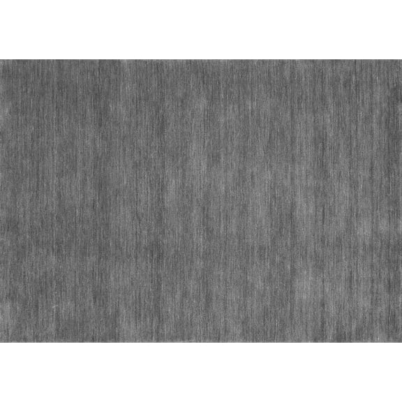 Ahgly Company Indoor Rectangle Abstract Gray Contemporary Area Rugs, 2' x 4'