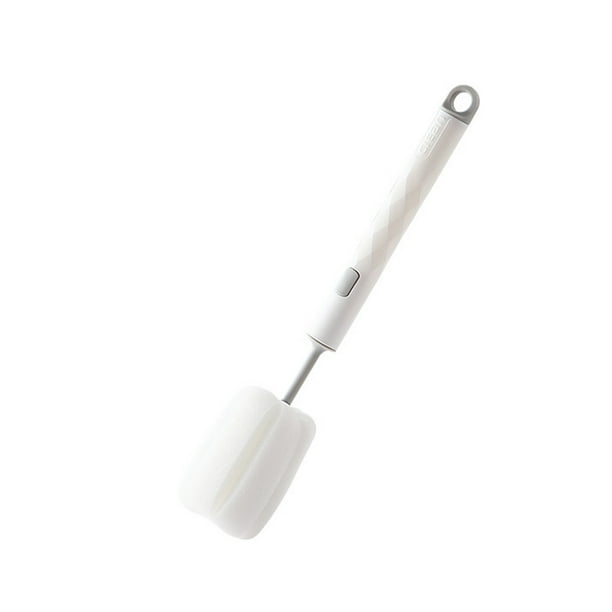 Bewildely Esponja de limpieza de tazas, mango largo, cepillo para botellas de cocina, vidrio desmontable para el hogar, fregador antiarañazos para Cocina y Comedor Blanco Bewildely HA063843-01