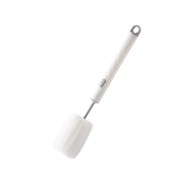 Naiovety Esponja de limpieza de tazas, mango largo, cepillo para biberón, vidrio para el hogar, fregador antiarañazos, restaurante, blanco Type3 NO3 Naiovety HA063843-01