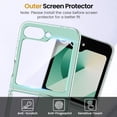 thumbnail image 4 of Funda para teléfono celular VEGO Galaxy Z Flip 6 TPU Slim Mint, 4 of 9