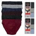 thumbnail image 5 of 6 Pack Mens Bikinis Briefs Underwear 100% Cotton Lined Knocker Size Large 36-38, 5 of 5