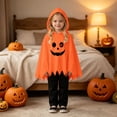 thumbnail image 6 of RMGVDSD Toddler Boys Halloween Costume Ghost Face Print Poncho Cape Hooded Tops With Long Pants Holiday Party Dress Up Outfit For Kids 6-9 Months, 6 of 9