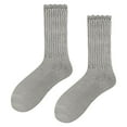 thumbnail image 2 of Under $5 Socks Gray Warm Fashion Windproof Printing Mid Tube Socks Long Tube Cotton, 2 of 5