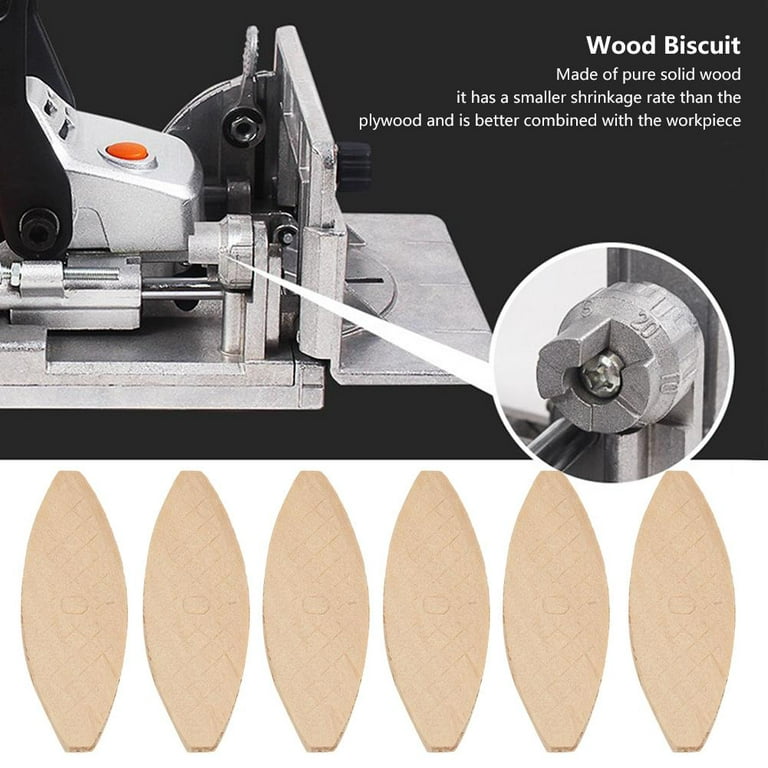 100Pcs Wood Biscuits Solid Wood Wide Applications Multiple DIY Sturdy  Durable Wood Jointing Biscuits for Woodworking