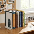 thumbnail image 3 of Unique Bargains Expandable Iron Bookends with Compartments White 5.2"L x 6.5"W x 8.5"H, 3 of 5