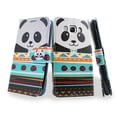 thumbnail image 2 of for 5.5" Samsung Galaxy J7 2016 Case Phone Case Mosaic Grip Grained Wallet Hybrid Kick stand Purse Screen Flip Cover Panda, 2 of 4