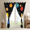 thumbnail image 4 of Solar System Curtains Outer Space 30%-50% Blackout Curtains,Cute Cartoon Planet Print Window Curtains Teens Universe Themed Bedroom Curtains Galaxy Starry Sky Curtains,2 Panels 52"Wx84"L, 4 of 5