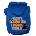 thumbnail image 4 of Halloween Pet, Dog  Cat Hoodie Screen Printed, "Don't Scare Me, I Poop Easily", 4 of 10