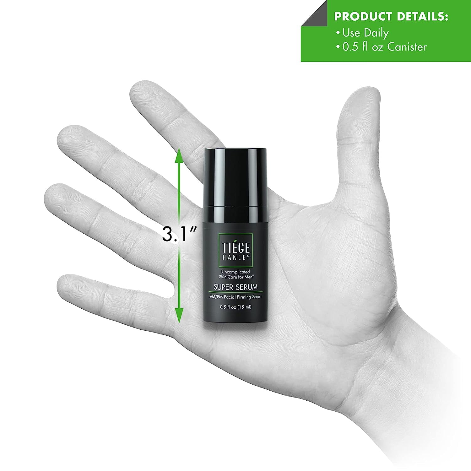 Tiege Hanley Men's Facial Firming Serum with Hyaluronate & Retinyl, 0.5 fl oz.